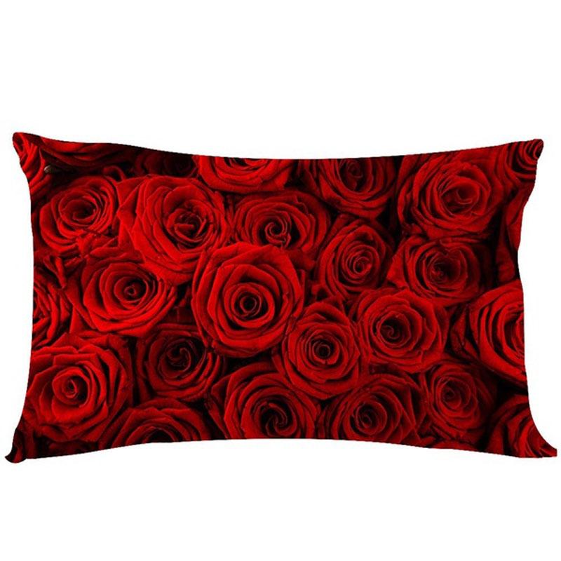 Elegant Romantic Rose Pillowcases In Soft Polyester Perfect For Home Decor And Comfort