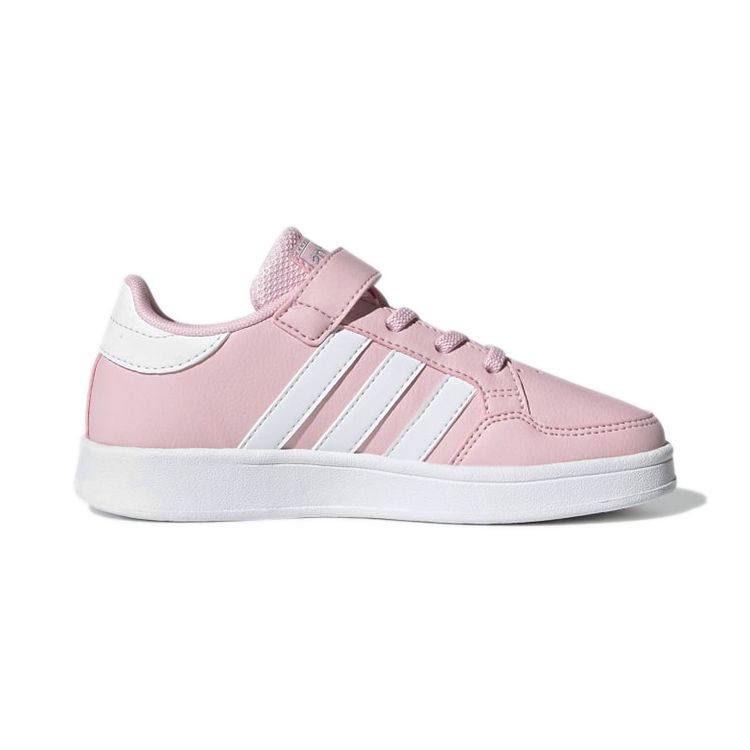 Adidas Neo Breaknet Low Top Kids Skate Shoes Kids Sneakers Pink White GZ7644
