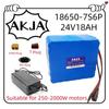 Air Fast Transportation18650lithium Battery Pack 24V29.4V battery7S6P18AH Suitable for 250-2000W Motor New Full Capacity+charger