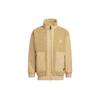 Solid Color Logo Zip-Up Jacket Men Outerwear Khaki HP1391
