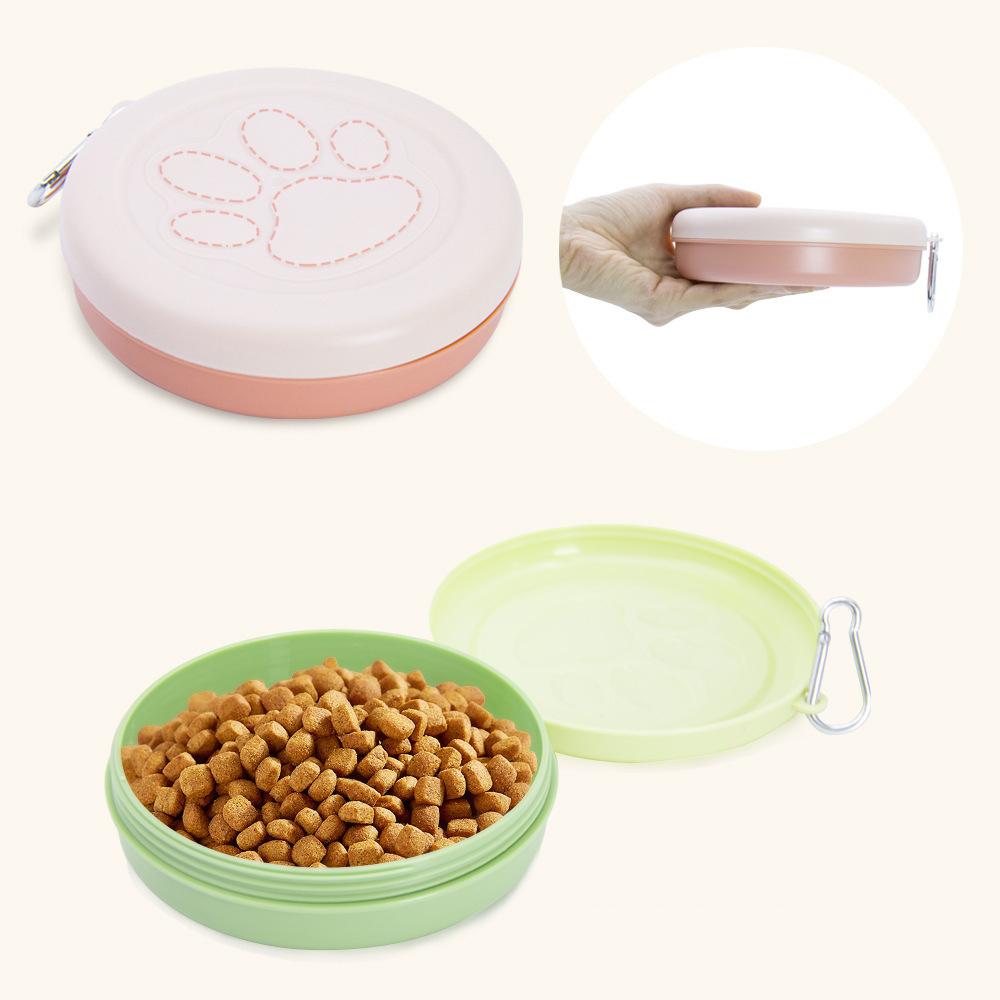 Portable Pet Dog Food Water Container Outdoor Travel Dog Drinking Bowl Durable Pet Feeder Bowl for Cats Dogs Pet Feeding Supply