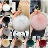 Fluffy Soft Pompom Ball Keychain Bag Ornament Fur Pendant Fur Ball Keyring  Jewelry Gifts