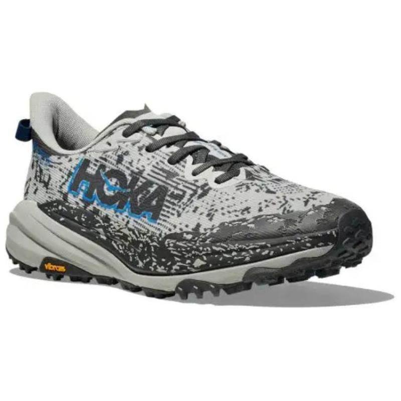 HOKA One One SPEEDGOAT 6 Амортизирующие Нескользящие Отскок Низкие Кроссовки для Бега Мужские Серые Кроссовки 1155150-sstt