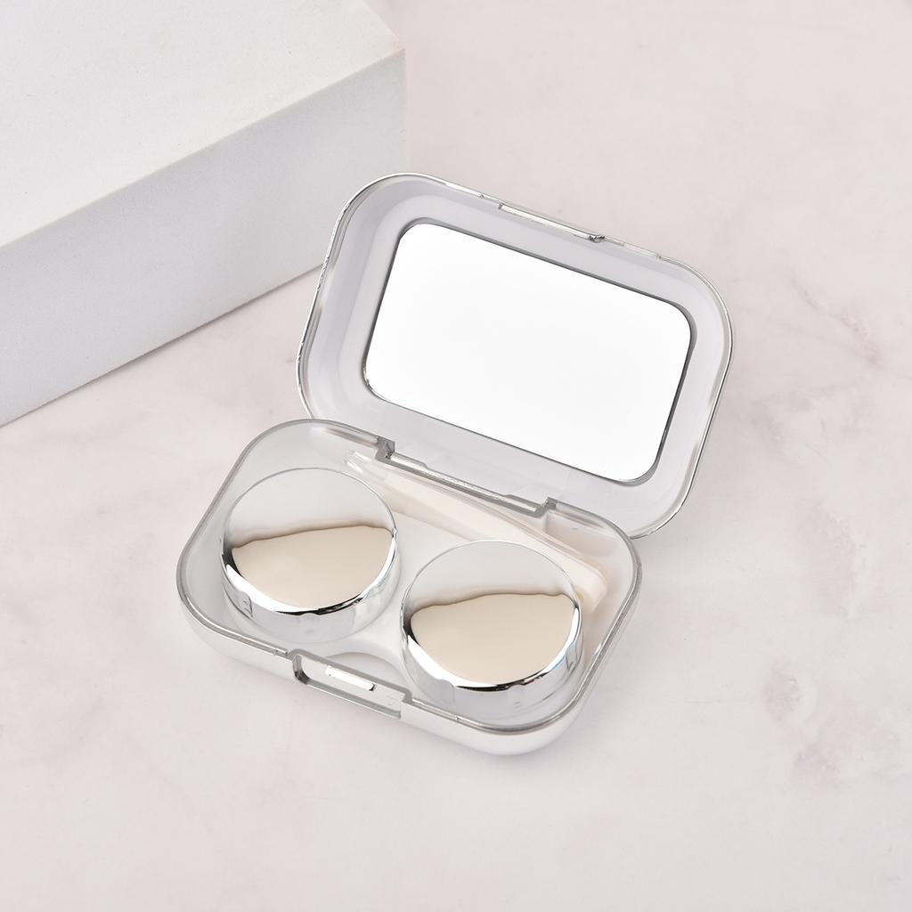 Electroplated Mirror Lens Case Small and Convenient Contact Lens Case Simple Contact Lens Contact Lens Companion Case