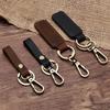 Handmade Personalized Retro Leather Keychain - Creative Gift Craft