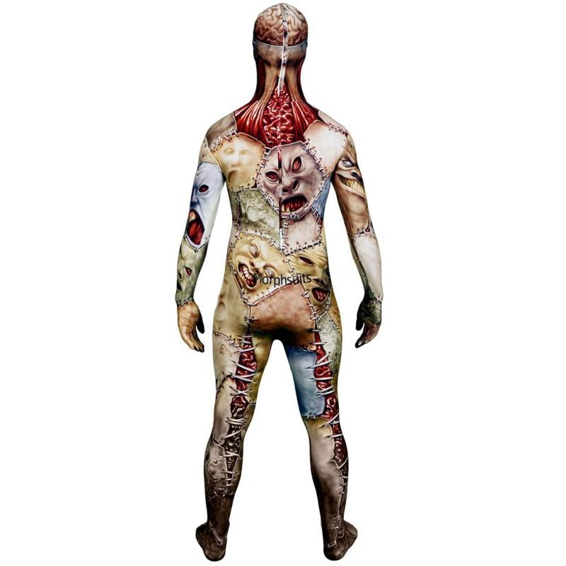 Halloween Skeleton Zombie 3D Print Tights Cosplay Costume Adults Kids