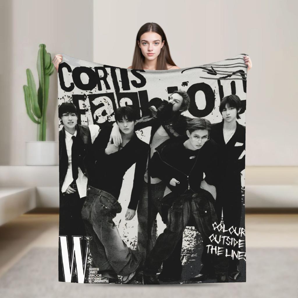 Мягкое одеяло для путешествий на самолете CORTIS Kpop Плед Фланелевое покрывало для гостиной Новинка Чехол на диван-кровать