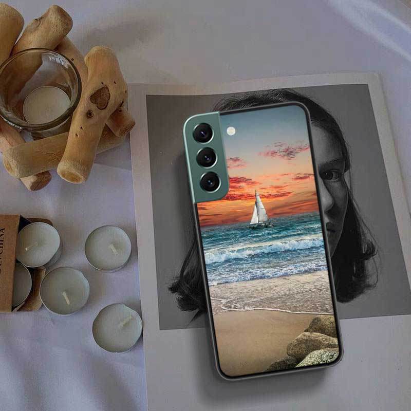 Чехол для телефона парусник для Samsung A16 A26 A36 A56 Galaxy A02S A12 A52S A13 A23 A33 A53 A54 A34 A24 A14 A22 A32 A42 A72 Чехол C
