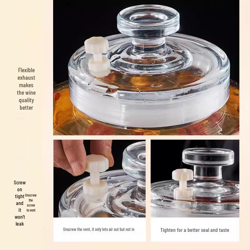 Стеклянная бутылка для настаивания ZISIZ с краником