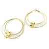 [N7235] - Gold 'Choreography' Hoop Earrings Ø 60 Mm