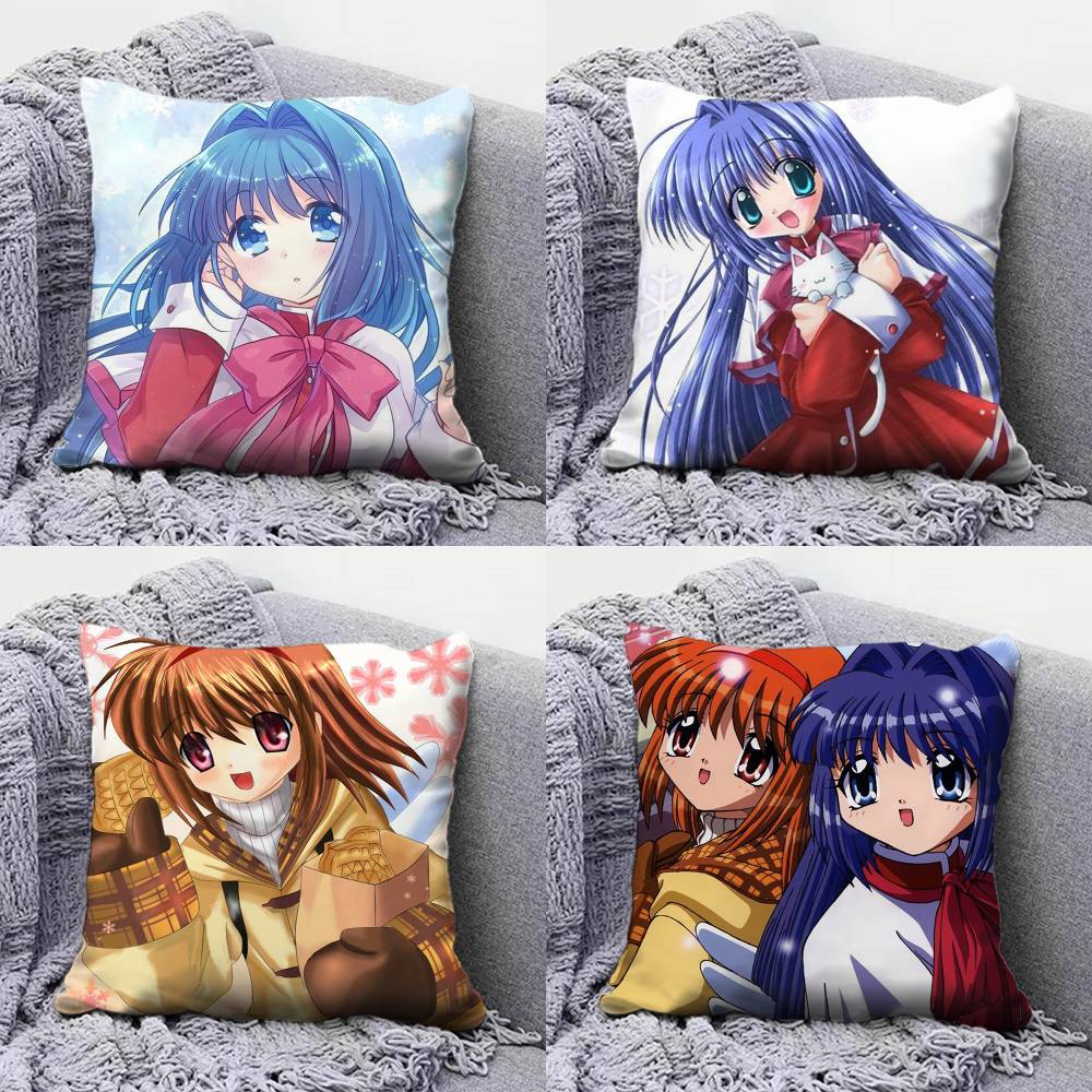 Чехлы для подушек с изображением девушек из игры и аниме Kanon, Чехлы для диванных подушек для дома и Декоративные на заказ