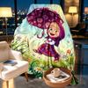 Masha and the Bear Print Blanket - Soft & Comfortable, for Bedroom, Travel, Sofa, Home Decoration - Birthday Christmas Gift for Friend