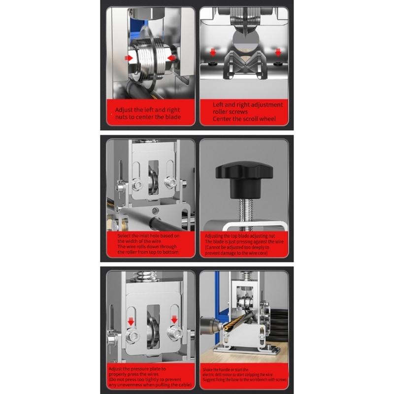 Эффективная машина для зачистки кабеля. Быстрый и простой инструмент для зачистки проводов. Ручной инструмент и электрическая дрель для зачистки проводов.