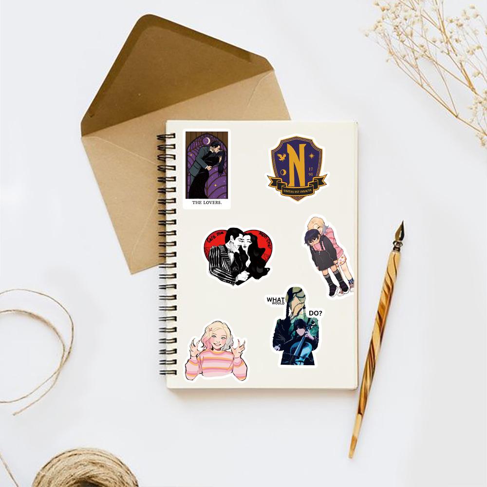 Stickers Wednesday Addams Wednesday Wednesday Sticker Pack Stickers Set 51 Pcs