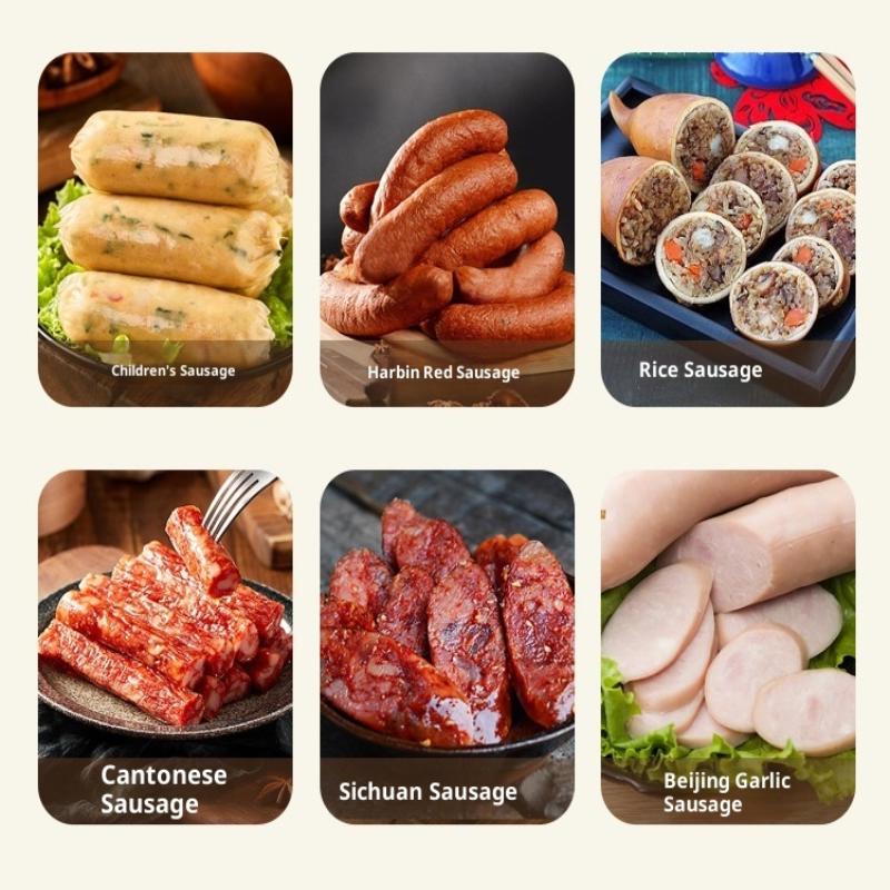 Ручная машина для набивки колбас Мясорубка Наполнитель С 4 насадками для домашнего производства