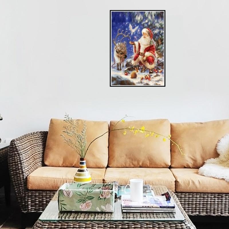 Санта-Клаус Алмазная вышивка Мозаика Кристалл 5D Вышивка крестом Алмазная картина DIY Наклейка на стену