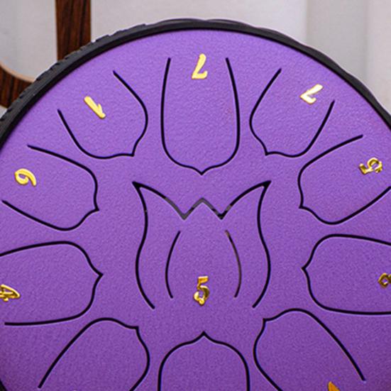 Steel Tongue Drum Set Ethereal Drum with Bag Sticks Music Book Drum Holder Sound Healing Hand Drum for Meditation Yoga Chakra Music Therapy