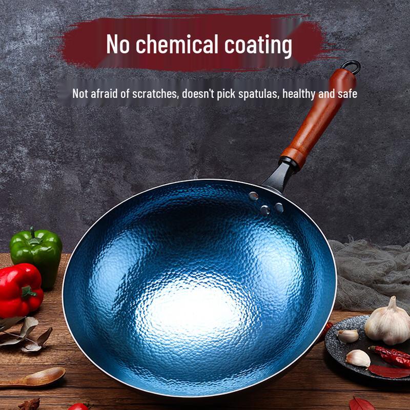 Jincun Traditional Zhangqiu Wrought Iron Wok