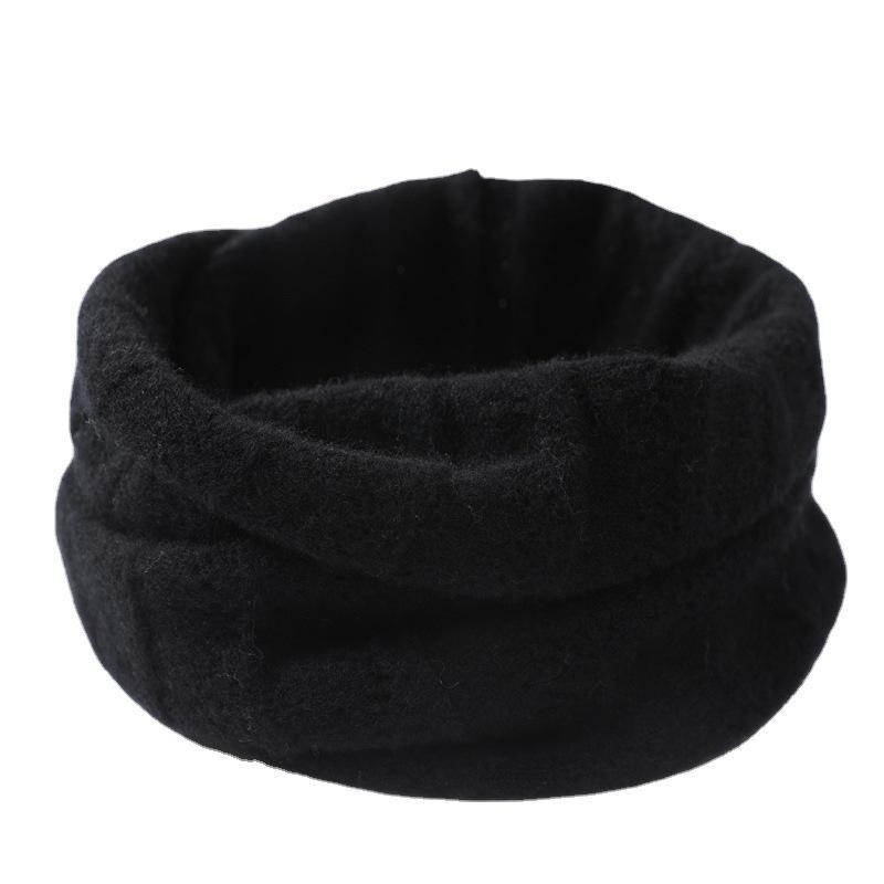 Unisex Wool-Knit Scarf: Thick Neck Cover for Warmth and Support