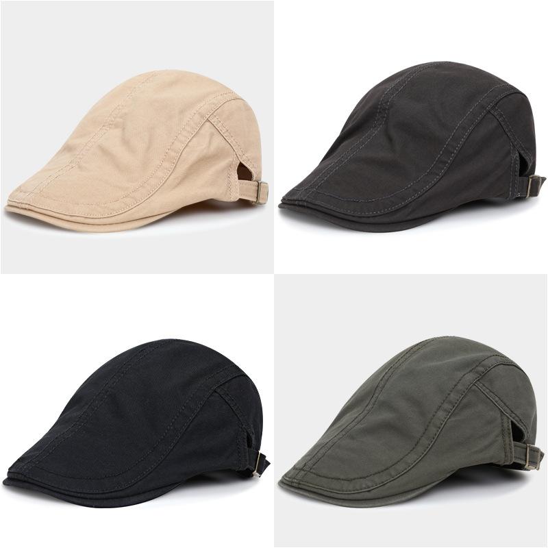 Beret Men'S Fashion Trendy British Cap Simple Men'S Trendy Brand Personality Casual Women'S Summer Forward Hat