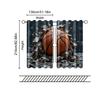 2 pcs   filtering curtains (excluding rods   non-movable   without batteries) Brave basketballbackgroundsuitable for use in