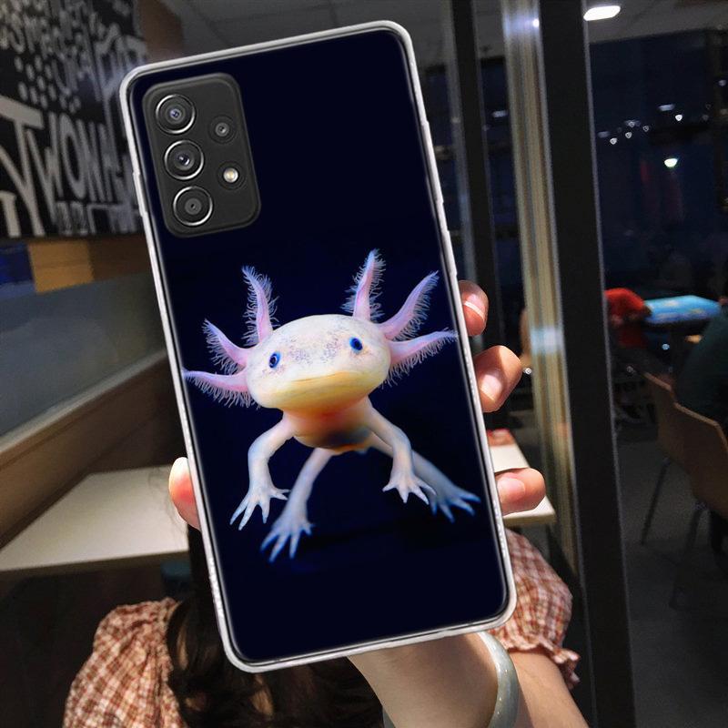 Чехол для телефона "Улыбающаяся саламандра" для Samsung A15 A25 A35 A55 Galaxy A12 A22 A32 A52S A72 A05S A02S A42 J6 J4 A6 A7 A8 A90 A80 J8 A9