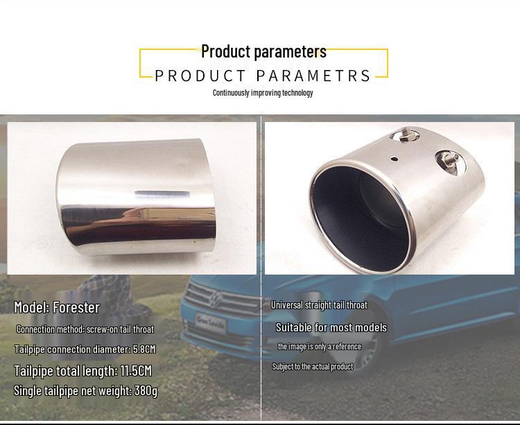 Комплект выхлопной системы и глушителя из нержавеющей стали для Forester