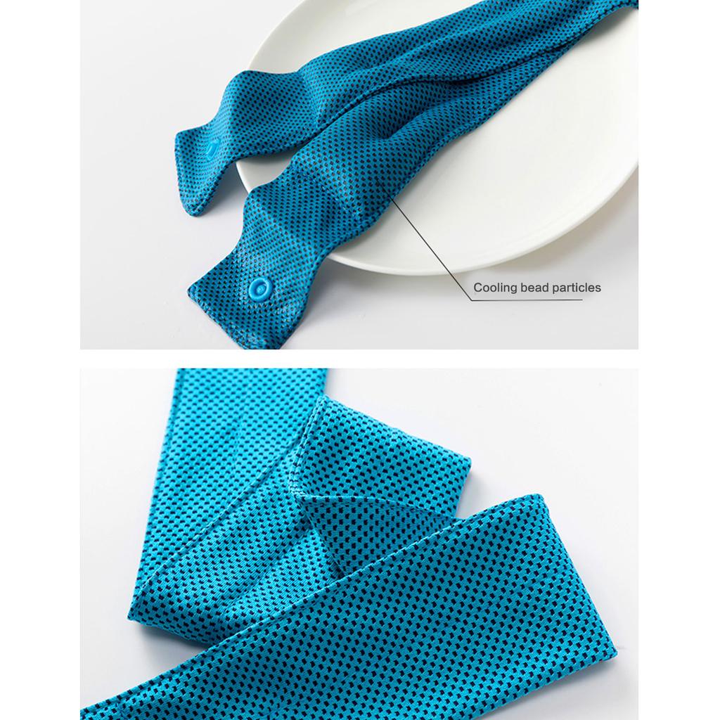 Reusable Cooling Scarf For Sports Outside Activities Immediate Chill Sensation Neck Wrap Lightweight Nylon With Cooling Bead Design