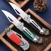 Складные лезвия из нержавеющей стали, маленькие карманные ножи, военные тактические ножи, многофункциональный инструмент, ручные инструменты для выживания и охоты и рыбалки, походный нож на открытом воздухе