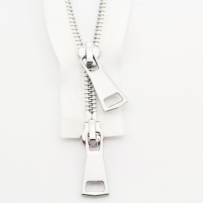 1PC DIY Sewing Jacket Metal Zipper Open Ended Double Slider Long Zip Garment Accessories