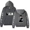Unisex Attack on Titan Levi Ackerman Double Sided Hoodie, Front Back Anime Graphic Print Long Sleeve Pullover Hooded Sweatshirt Streetwear