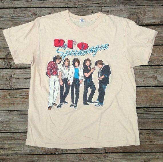 vintage REO SPEEDWAGON Shirt - 1981 Hi Infidelity Tour EM013