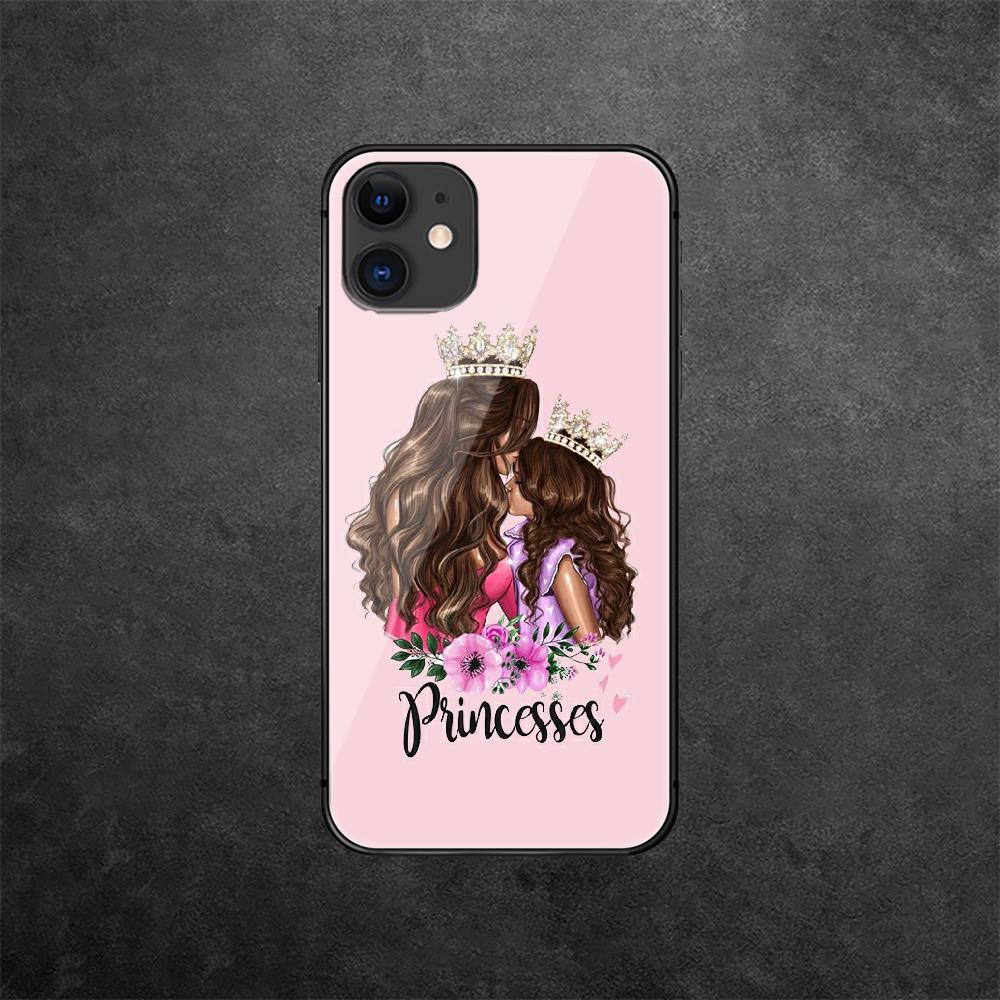 Чехол для телефона из закаленного стекла для мамы и ребенка, мамы для iPhone Samsung Galaxy OnePlus Oppo Xiaomi Redmi Note SA 7 8 9 10 11 12 13 14 20 21 22 53 Pro Max Ultra