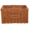 Imitation Rattan Storage Basket Woven Plant Flower Baskets Rural for Planters Indoor Plants