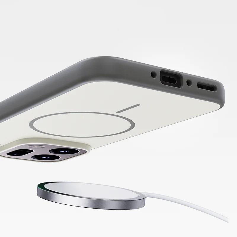Чехол для OPPO Find X9 X9 Pro Магнитная зарядка Двойной цвет Матовый ПК + ТПУ Ощущение кожи Задняя крышка с металлической кнопкой Для Find X9 Funda