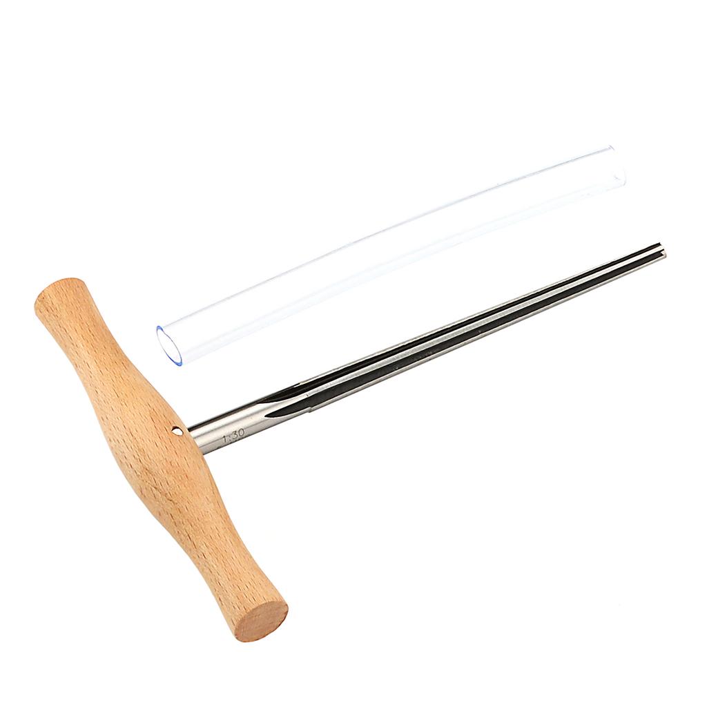 Расширитель для отверстий под колки для скрипки с деревянной ручкой 1:30 конус 3/4 4/4 Viola Peg Ream T-образная ручка Bridge Pin Ream проста в использовании