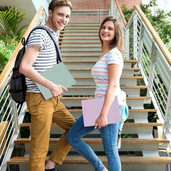 Папки-слоты Макаронного цвета Пластиковые Двойной карман Сверхпрочный Визитница-органайзер Легкие Прочные Папки для файлов