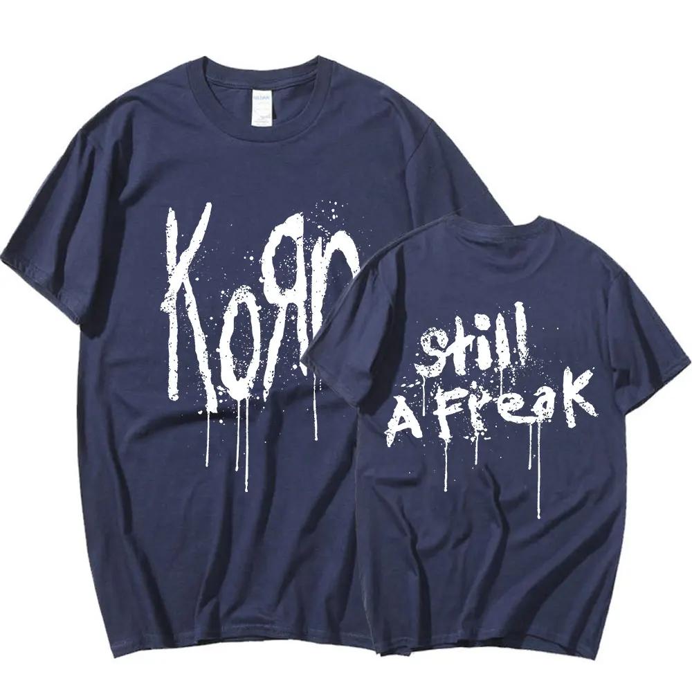 Korn Music Concert Rock Band WORLD TOUR футболка мужская винтажная металлическая готическая футболка большого размера уличная футболка с коротким рукавом