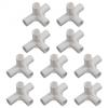 High Strength Canopy Pole Connector for Tents Wardrobes 16mm I D (10PCS)