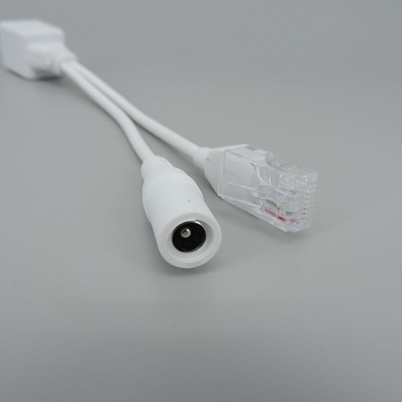 Белый, черный POE пассивный Power RJ45 DC Over Ethernet Кабель-адаптер POE Splitter Модуль питания инжектора 12-48 В для IP CCTV Camea