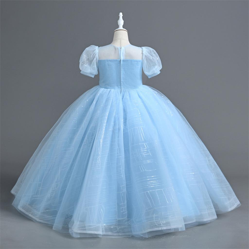 Children's Dresses, Stylish Princess Dresses, Sequined Skirts, Performance Costumes For Middle And Older Childrengirls Skirts