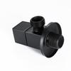Solid Brass Made Chrome Color Black Color Triangle Valve Bathroom Accessory 1/2*1/2 Suqare Toilet Angle Valve