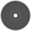 VidaXL Round Luxury Bathroom Sink Countertop Washbasin Toilet Hand Basin Cosmetic Room Interior Matte Dark Grey 146972