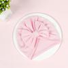 Solid Color Big Bow Hats Cotton Polyester Toddler Turban Cute Newborn Accessories  Baby Girls Boys