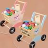 Деревянный игровой домик, тележка для покупок медвежонка, имитация резки овощей, игрушка для малышей, подарок