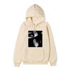 Anime Naruto Uchiha Itachi Hoodie Black and White Manga Portrait Front Print Pullover Sweatshirt Men Women Streetwear