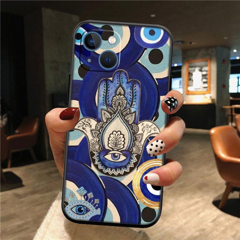 Hamsa Hand Amulet Psychedelic New High-End Shell Phone Case for OPPO A3 Pro A72 A74 A76 A77 A77S A78 A79 A94 A95 A18 A40M A58