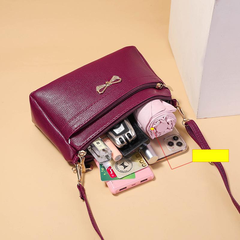 PU Leather Strap Crossbody Tote Bags New High Quality Women's Designer Handbag and Purse Ladies Fashion Shoulder Messenger Bag