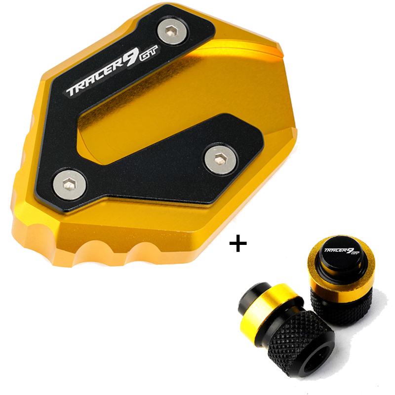 For Yamaha TRACER9 TRACER 9 GT 9GT Motorcycle Foot Side Stand Extension Pad Kickstand Plate Tracer9gt Tire Valve