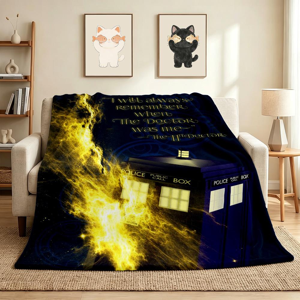 Doctor Who Flannel Blanket Throw Blanket Soft Warm Sofa Bed Camping Car home Decor Unique Christmas Gift C930389
